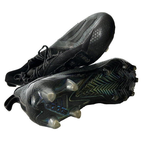 Adidas Adizero Cleats Size 8.5 Mens Black Purple Metallic - Picture 1 of 8